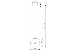 Подвесной светильник Eurosvet Lotus 50221/1 прозрачный - 3