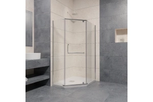 Душевой уголок RGW Passage PA-091 90х100 профиль хром стекло прозрачное - 2