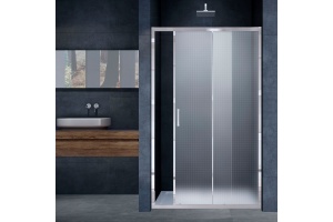 Душевая дверь в нишу Vincea Alpha VDS-3AL110MT 110 см, стекло текстурное, хром