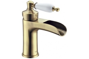 Смеситель для раковины Boheme Vogue бронза с белым