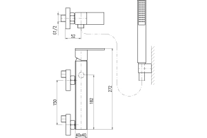 Смеситель для душа Rav Slezak Loira хром - 2