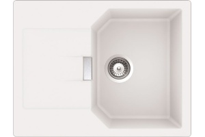 Мойка  Manhattan 45 D Cristalite корз.клапан альпина