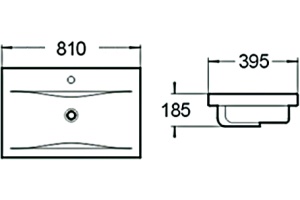 Раковина SantiLine SL-2101 80 - 2