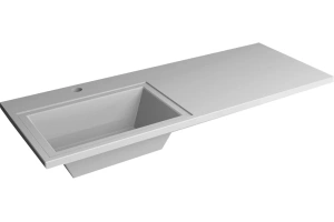 Раковина Stella Polar Мадлен 120 L на стиральную машину белый