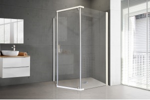 Душевой уголок Royal Bath TR 90х110 профиль белый стекло прозрачное - 2