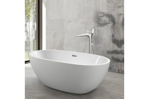 Смеситель для ванны напольный Vincea хром - 3