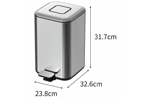 Ведро для мусора Boheme Q золото матовый - 2