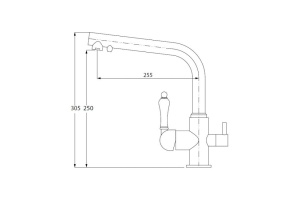 Смеситель для кухонной мойки  KAISER Vincent (31144-1) - 2