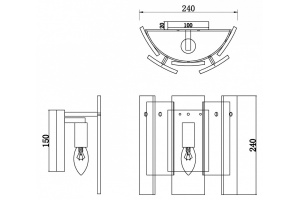 Настенный светильник Freya Ottimo FR5198WL-01BS - 2