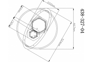 Потолочный светодиодный светильник Velante 438-327-04 - 2
