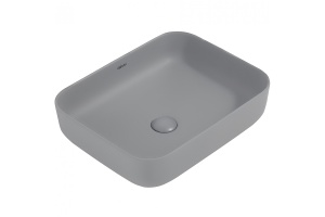 Накладная раковина Abber Rechteck 50 серая матовая