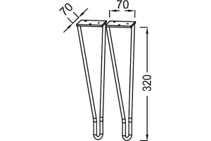 Ножки для мебели Jacob Delafon Odeon Rive Gauche золото - 2