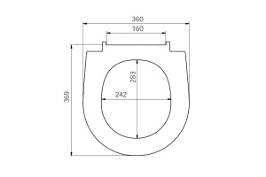 Сиденье для унитаза полипропилен Soft close IDDIS 142 (142PPS0I31) - 2