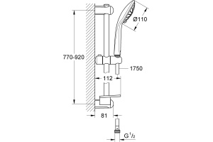 Душевой гарнитур Grohe Euphoria 110 Massage 27226001 - 2