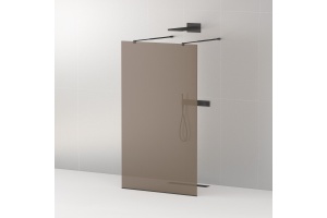 Душевая перегородка Cezares Liberta-L-2-80-BR-NERO