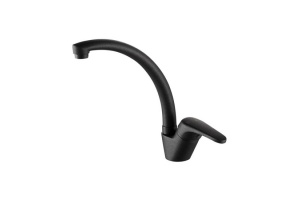 Смеситель Kaiser County 55244-12 для кухонной мойки, черный металлик