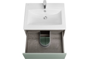 Тумба под раковину Aquaton Форест 60 зеленый-темное дерево - 3