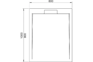 Поддон для душа RGW STL MW 100x80 белый - 3
