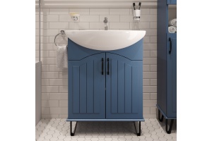 Тумба с раковиной DIWO Сочи 65 синяя