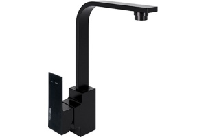 Смеситель Wasserkraft Abens 2007 для кухонной мойки, черный матовый