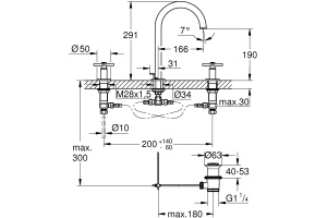 Смеситель Grohe Atrio New 20008AL3 для раковины - 2