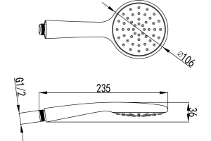 Душевая лейка Lemark  (LM8094C) - 2