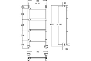 Полотенцесушитель водяной Margaroli Sereno 482-4/S - 3
