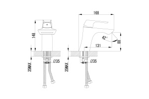 Смеситель для раковины Lemark Unit хром (LM4546C) - 2