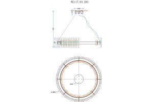 Подвесной светильник Wertmark Patricia WE117.03.303 - 2