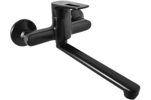 CO201.5/23CMAT COLORADO - смеситель кухонный настенный, ЧЕРНЫЙ МАТОВЫЙ