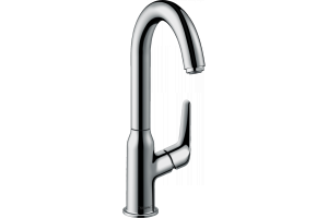 Смеситель для раковины Hansgrohe Novus однорычажный, 240, без сливного гарнитура, поворотный излив 120°, хром 71128000