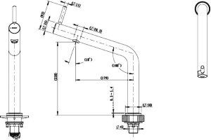 Смеситель Bravat Ozen F7354388CP-ENG для кухонной мойки - 2