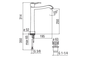 Смеситель для раковины TekNobili Sofi хром (SI98128/2CR) - 2