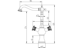 Смеситель Zorg Antic A 3004K-SL для кухонной мойки - 2