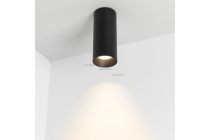 Накладной светильник Arlight SP-POLO-SURFACE-R65-8W Warm3000 (BK-BK, 40 deg) 027506 - 2