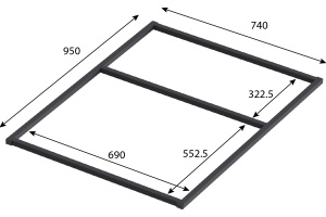 Ножки для душевого поддона Good Door Essentia 100x80 - 2