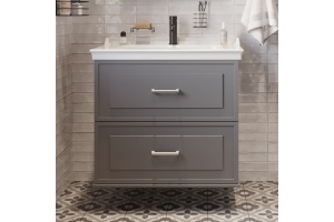 Тумба с раковиной STWORKI Хадстен 80 серая