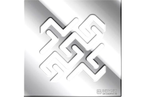 Душевой трап Berges Wasserhaus Zentrum Antik 091464 10 x10 см, хром - 3