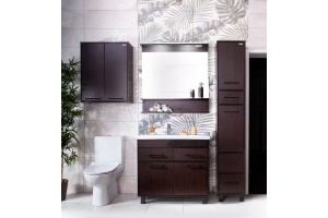 Тумба с раковиной Бриклаер Чили 90 венге С - 2