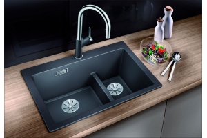 Мойка из гранита Blanco Pleon черный (521689) - 2
