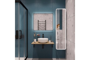 Мебель для ванной DIWO Элиста 80 светлое дерево, с раковиной Moduo 40 RING