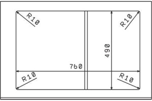 Мойка кухонная Florentina Гаттинара 780 бежевый - 3