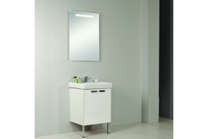 Комплект мебели Aquaton Йорк 60 белый-светлое дерево