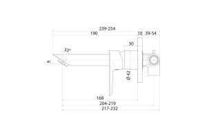 Встраиваемый смеситель для умывальника - 3