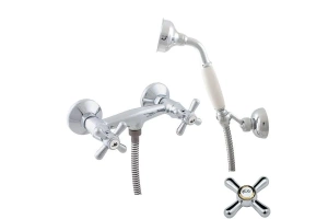 Смеситель для душа Rav Slezak Morava retro хром - золото