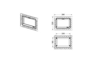 Рамка монтажная, цвет белый - 3