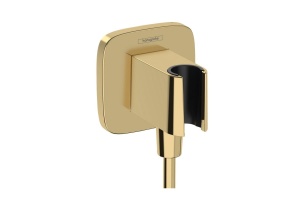 Шланговое подключение Hansgrohe Fixfit Q полированное золото