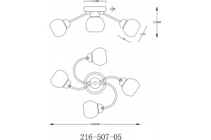 Потолочная люстра Velante 216-507-05 - 2
