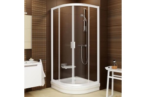 Душевой уголок Ravak BLCP4-80 Transparent, белый профиль