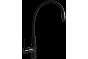 Смеситель для кухни Rav Slezak Seina с гибким изливом черный матовый